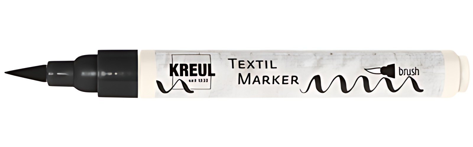 KREUL Feutre textile pinceau, pointe pinceau, noir