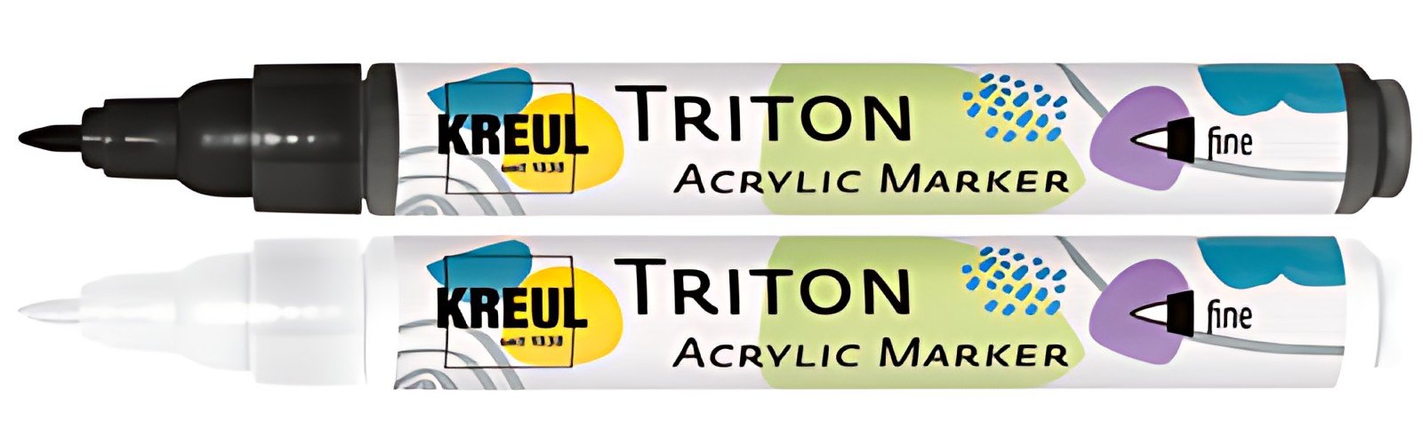 KREUL Marqueur acrylique TRITON Acrylic Marker fine, noir