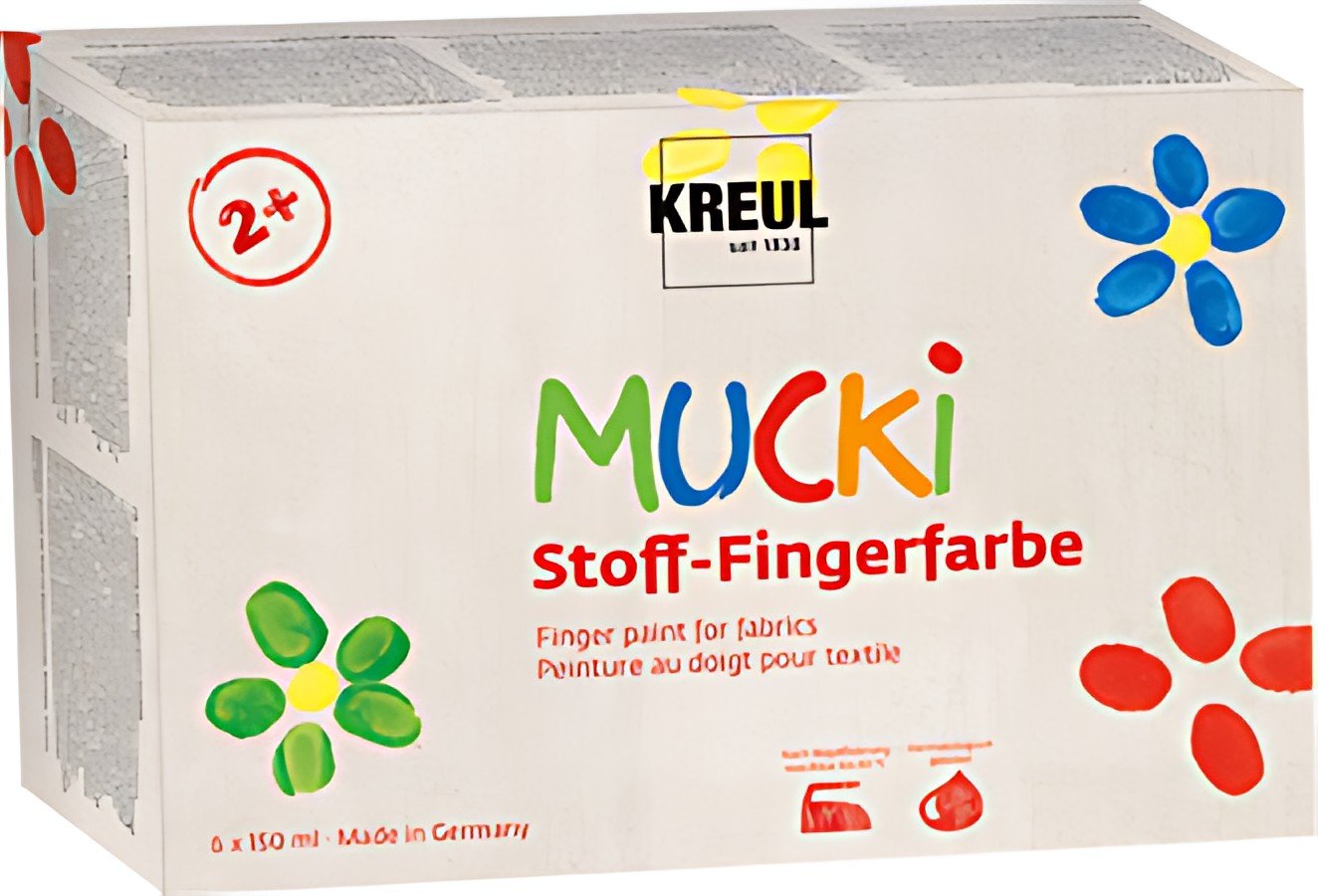 KREUL Gouache aux doigts pour textiles "MUCKI", 150 ml