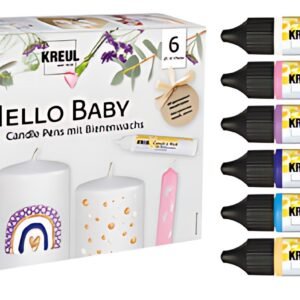 KREUL Candle Pen "Hello Baby", set de 6