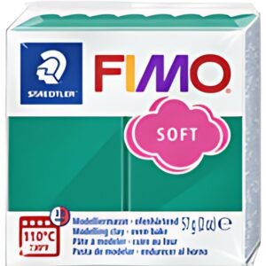 FIMO Pâte à modeler SOFT, à cuire, 57 g, vert émeraude