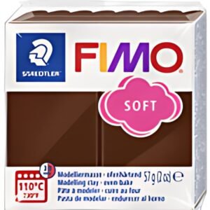 FIMO Pâte à modeler SOFT, à cuire, 57 g, chocolat
