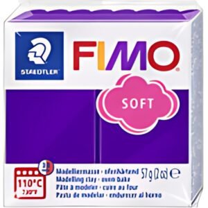 FIMO Pâte à modeler SOFT, à cuire, 57 g, prune