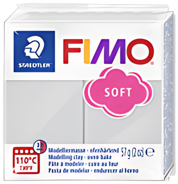 FIMO Pâte à modeler SOFT, à cuire, 57 g, gris dauphin