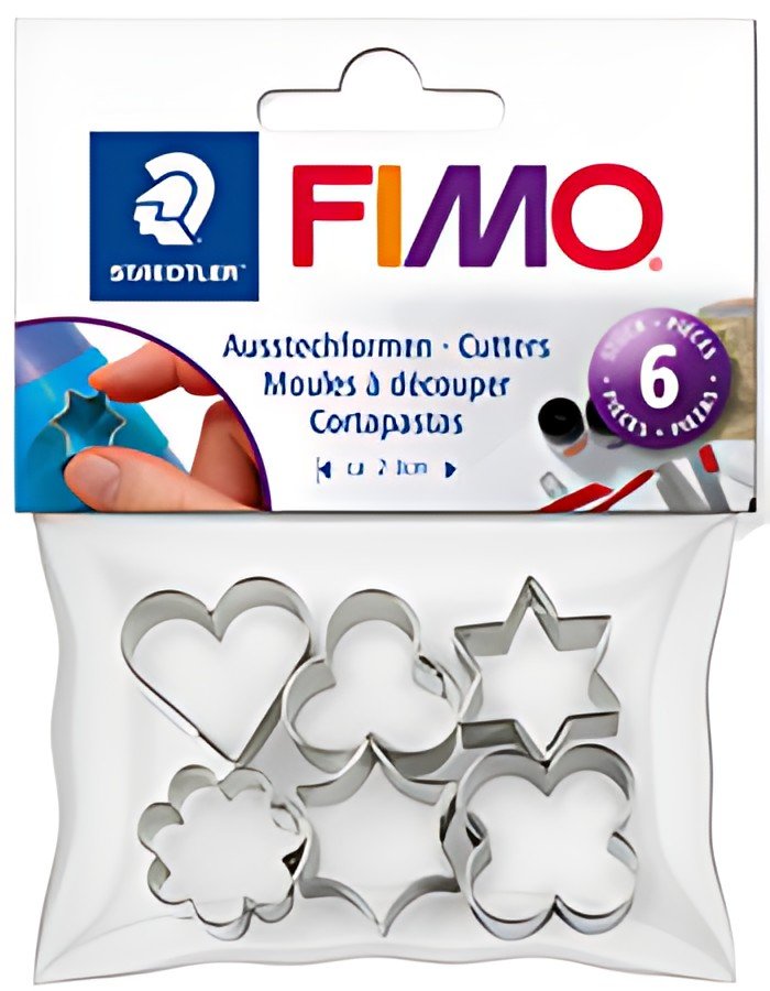 FIMO Moules à découper pour pâte à modeler, en métal, 6