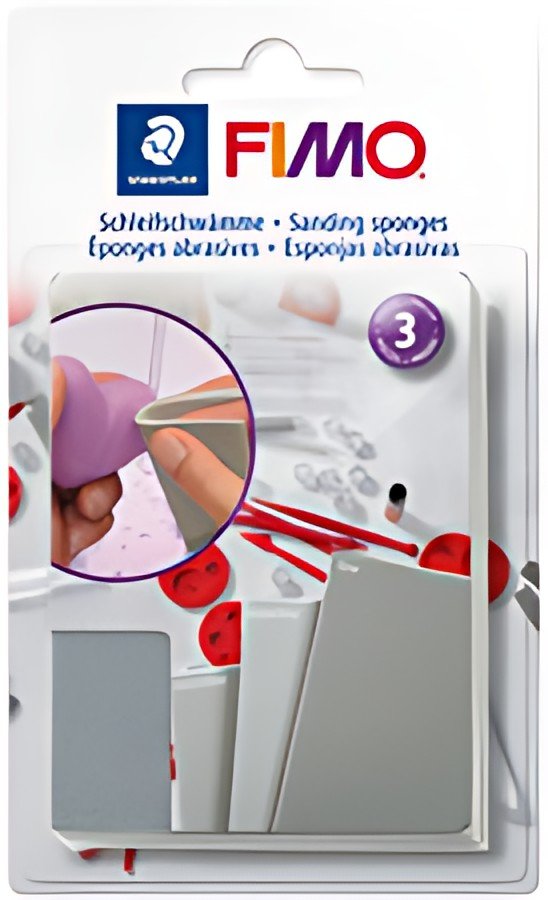 FIMO Eponge abrasive, sur carte blister