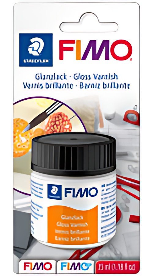 FIMO Vernis brillant, pour 30 feuilles maxi ml dans un verre