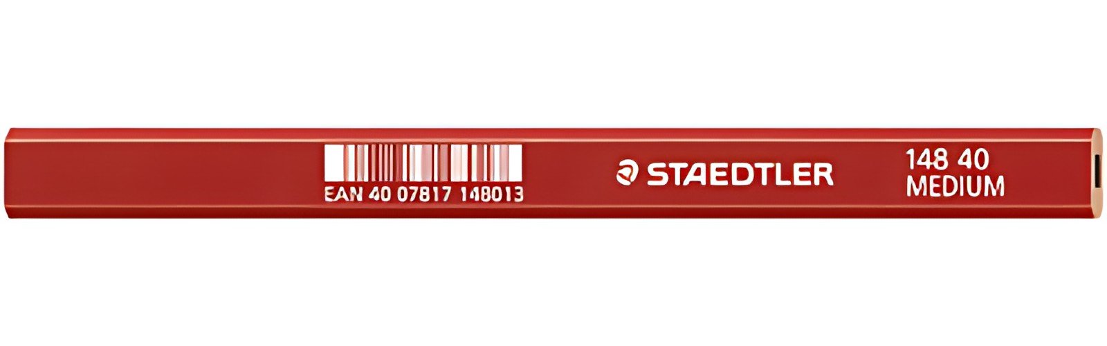 STAEDTLER Crayon de charpentier "moyen", ovale, marron rouge