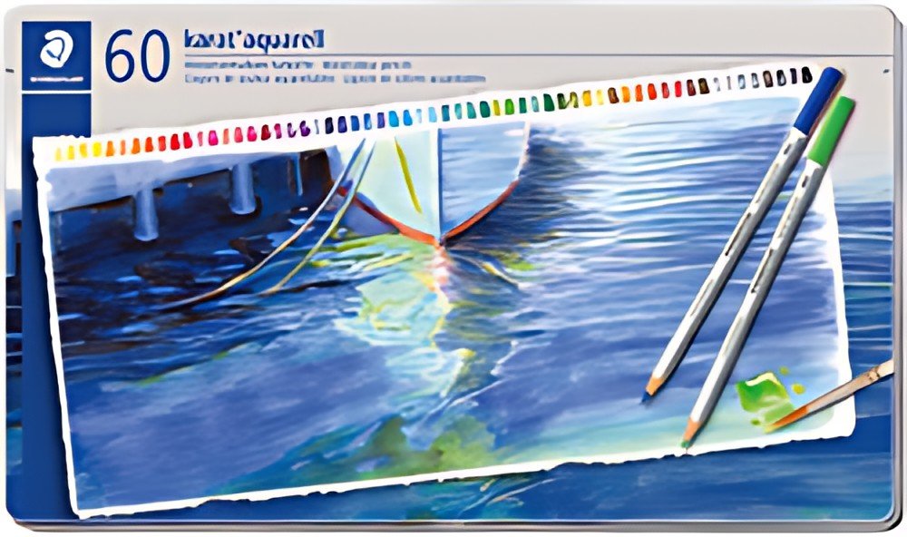 STAEDTLER Crayon aquarellable karat aquarelle, étui de 60
