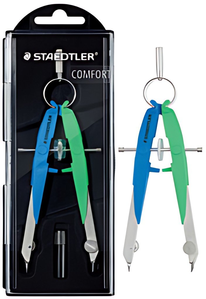 STAEDTLER Compas de précision Mars Comfort Neon, bleu/vert