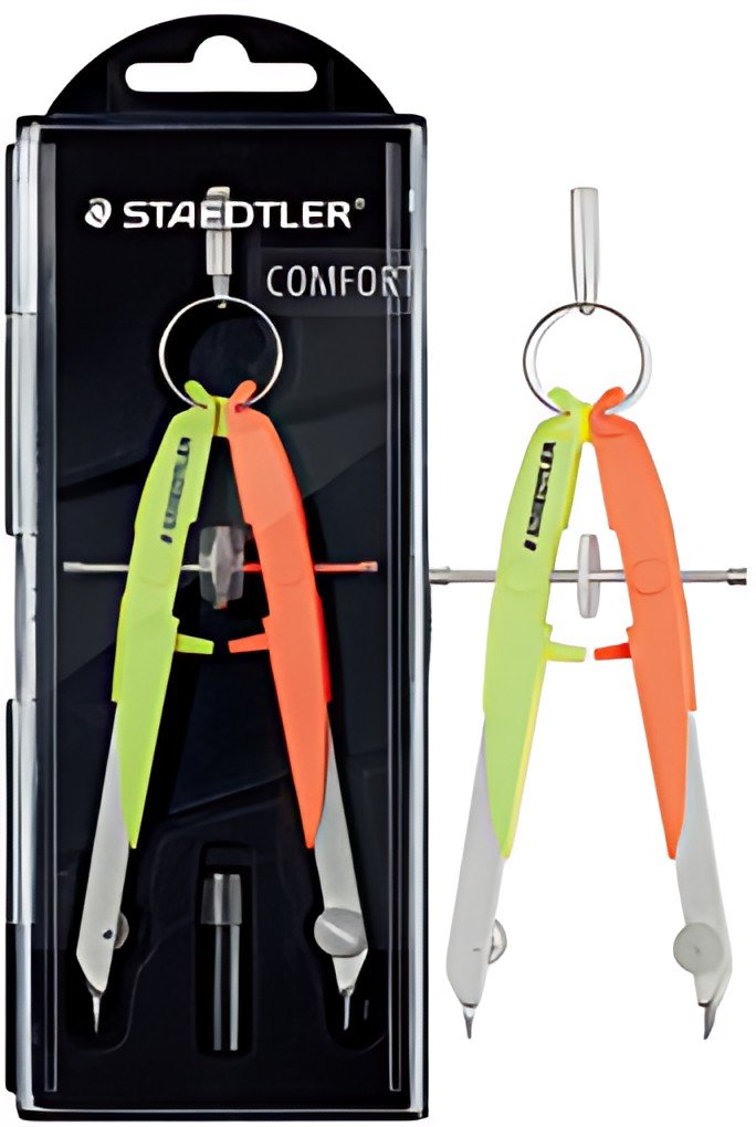 STAEDTLER Compas de précision Mars Comfort Neon,jaune/orange