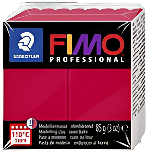 FIMO PROFESSIONAL Pâte à modeler, à cuire au four, carmin