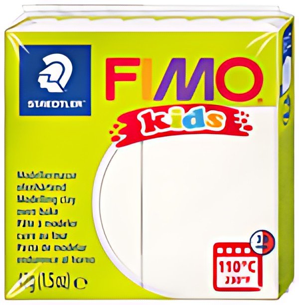 FIMO kids Pâte à modeler, à cuire au four, 42 g, blanc