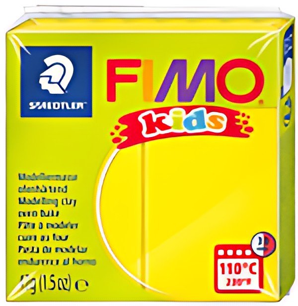 FIMO kids Pâte à modeler, à cuire au four, 42 g, jaune