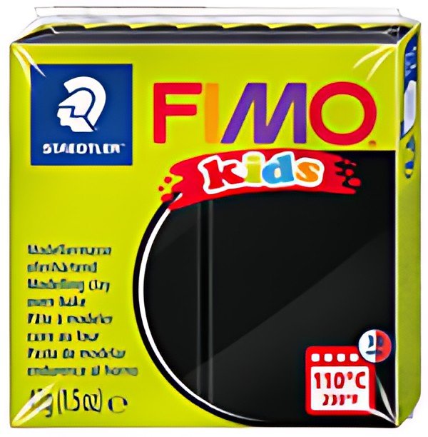 FIMO kids Pâte à modeler, à cuire au four, 42 g, noir