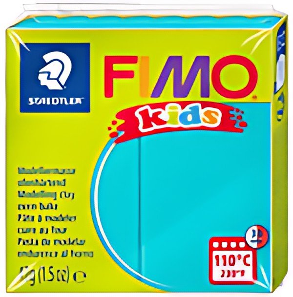 FIMO kids Pâte à modeler, à cuire au four, 42 g, turquoise