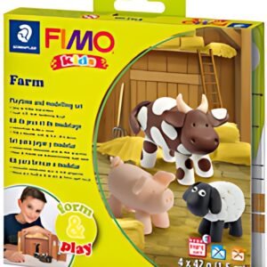 FIMO kids Kit de modelage Form & Play "Farm", niveau 1