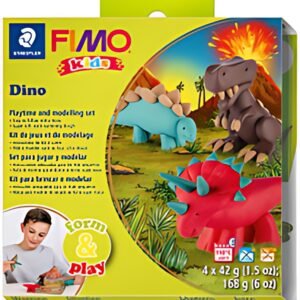 FIMO kids Kit de modelage Form & Play "Dino", niveau 2