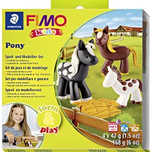 FIMO kids Kit de modelage Form & Play "Pony", niveau 2