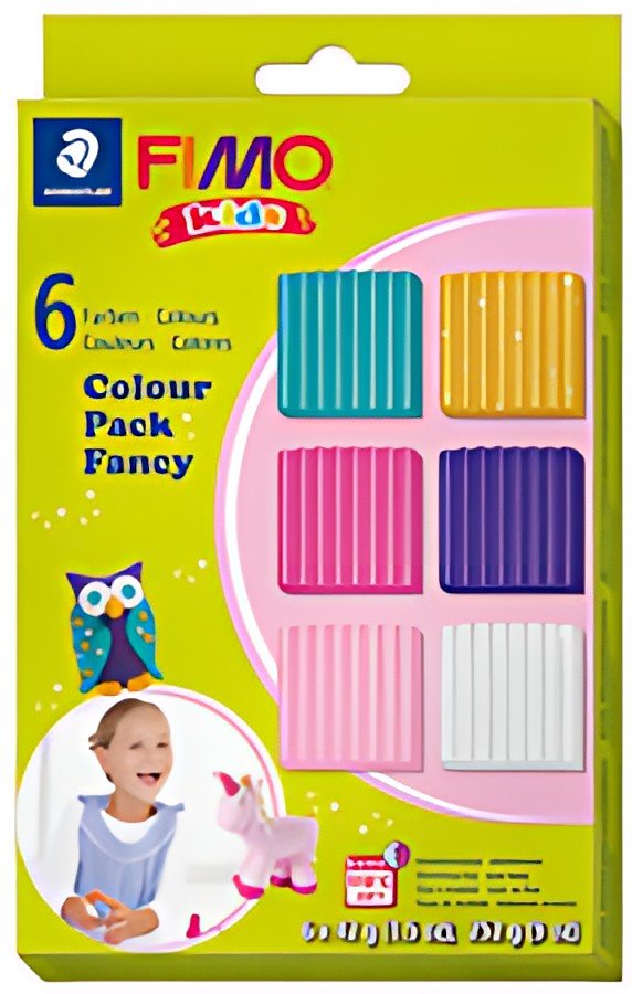FIMO kids Kit pâte à modeler Colour Pack "girlie", set de 6