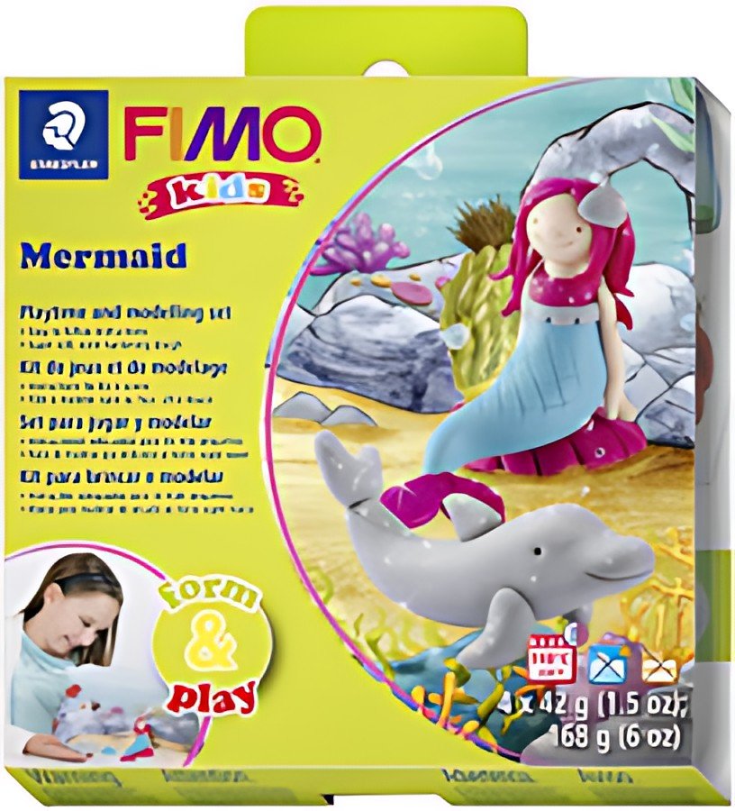 FIMO kids Kit de modelage Form & Play "Mermaid", niveau 3