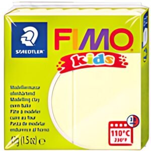 FIMO kids Modelliermasse, à cuire au four, jaune pearl clair