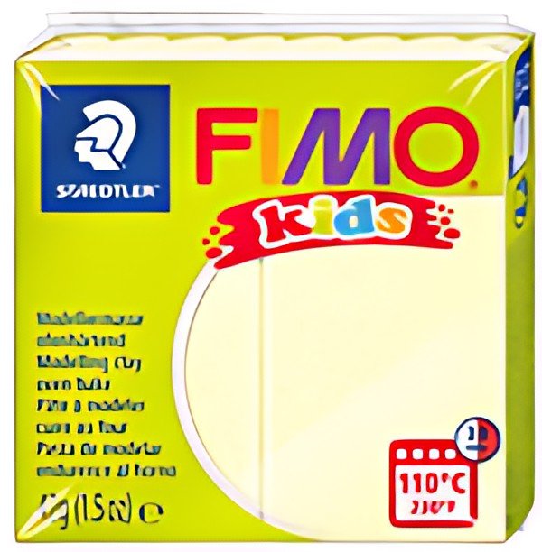 FIMO kids Modelliermasse, à cuire au four, jaune pearl clair
