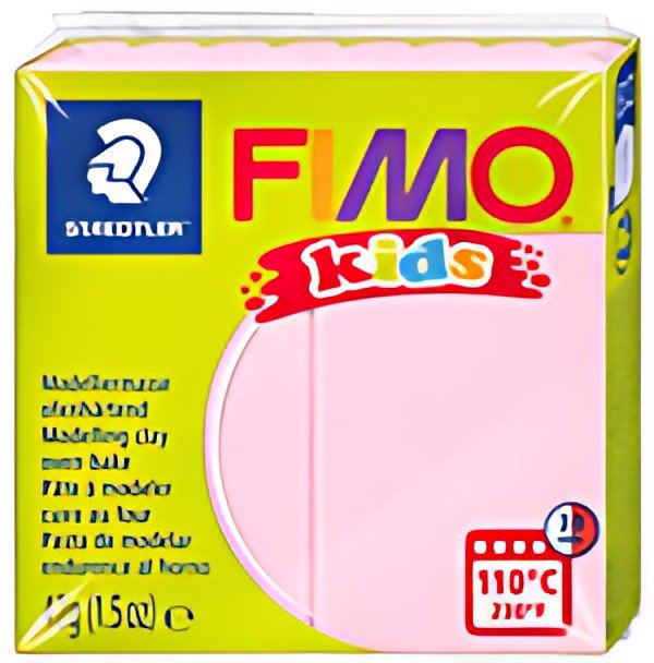 FIMO kids Pâte à modeler, à cuire au four, 42 g, rose pearl