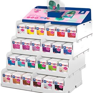 FIMO SOFT Pâte à modeler, à cuire au four, présentoir de 288