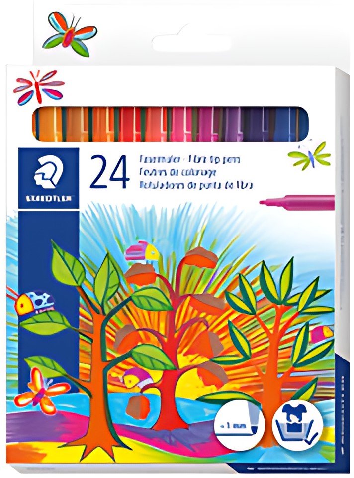 STAEDTLER Feutre de coloriage Noris, étui en carton 24