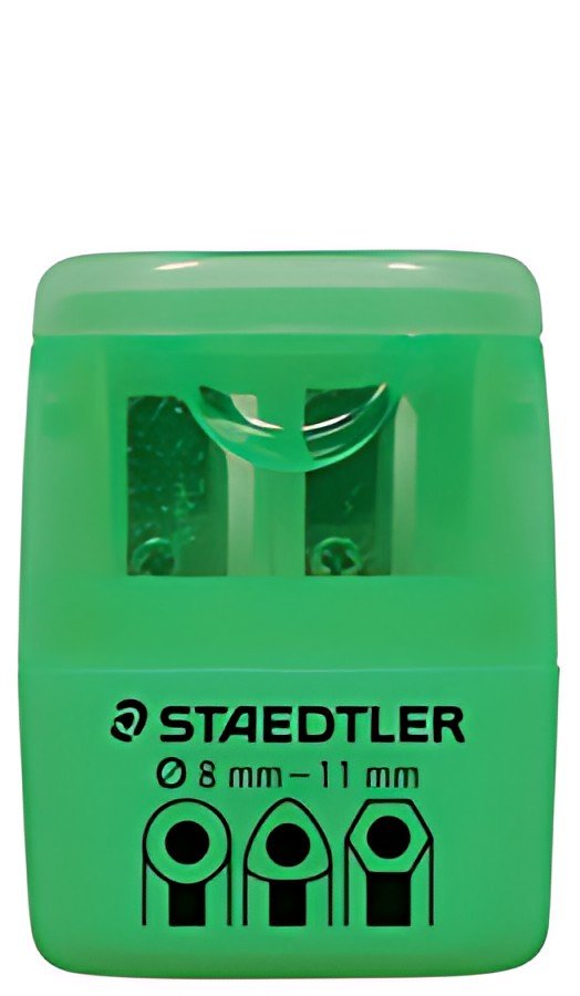 STAEDTLER Taille-crayon à 2 trous 51260F, vert néon