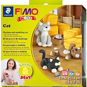 FIMO kids Kit de modelage Form & Play "Cat", niveau 2