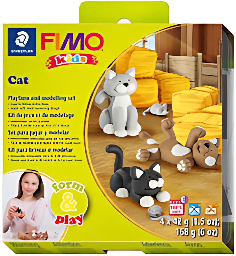 FIMO kids Kit de modelage Form & Play "Cat", niveau 2