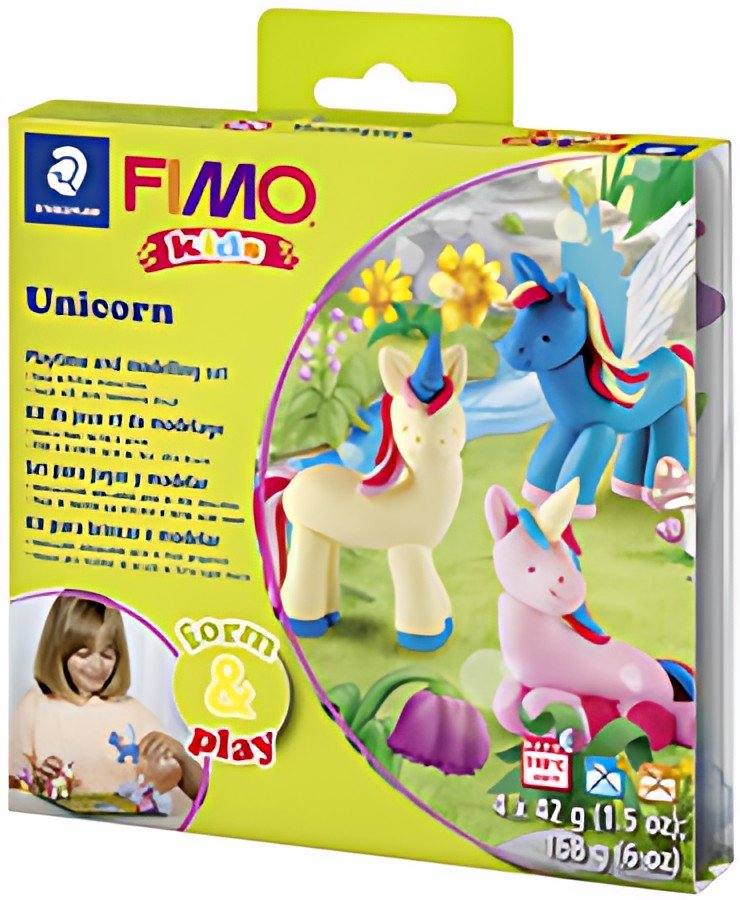 FIMO kids Kit de modelage Form & Play "Unicorn", niveau 2