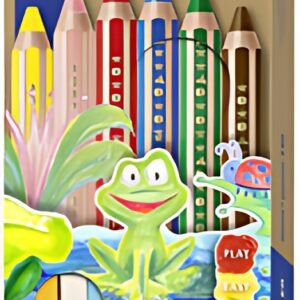 STAEDTLER Crayon de couleur hexagonal Noris junior,étui de 6