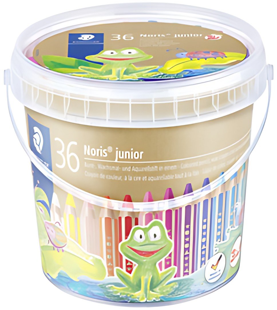 STAEDTLER Crayon de couleur Noris junior, seau de 36