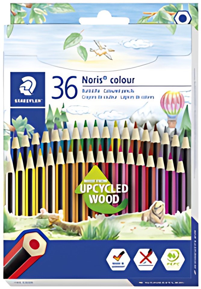 STAEDTLER Crayon de couleur Noris Colour, étui carton de 36