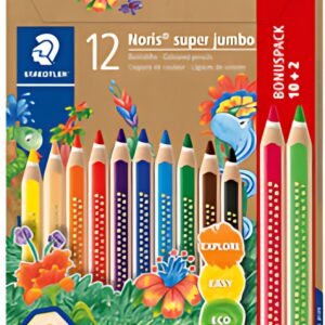 STAEDTLER Crayon de couleur Noris super jumbo, 10+2