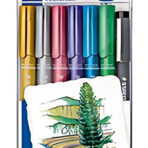 STAEDTLER Marqueur permanent Metallic, étui de 6 + feutre