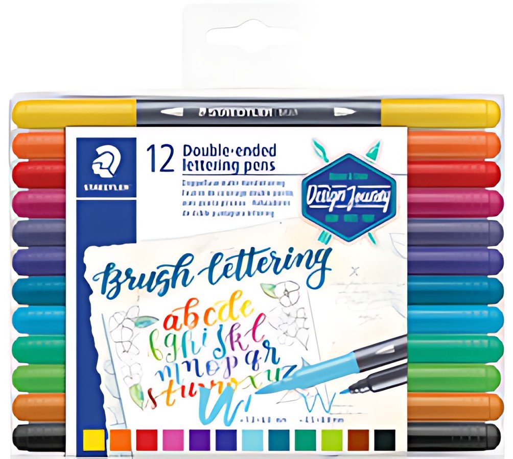 STAEDTLER Feutre calligraphie double pointe Design Journey