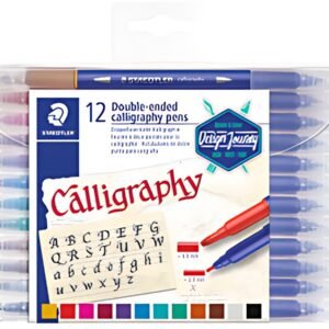 STAEDTLER Feutre double pointe de calligraphie, étui de 12
