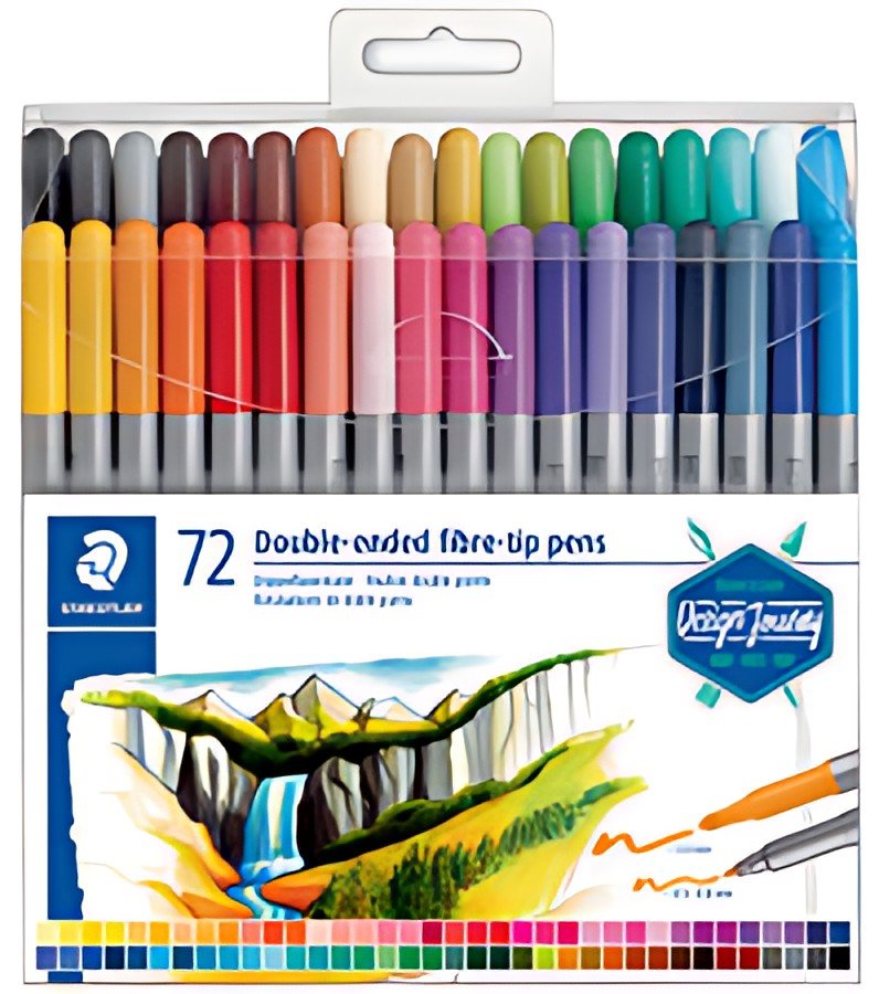STAEDTLER Feutre double pointe Design Journey, étui de 72