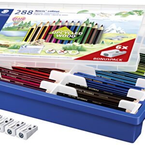 STAEDTLER Crayon de couleur Noris Colour, boîte de 288