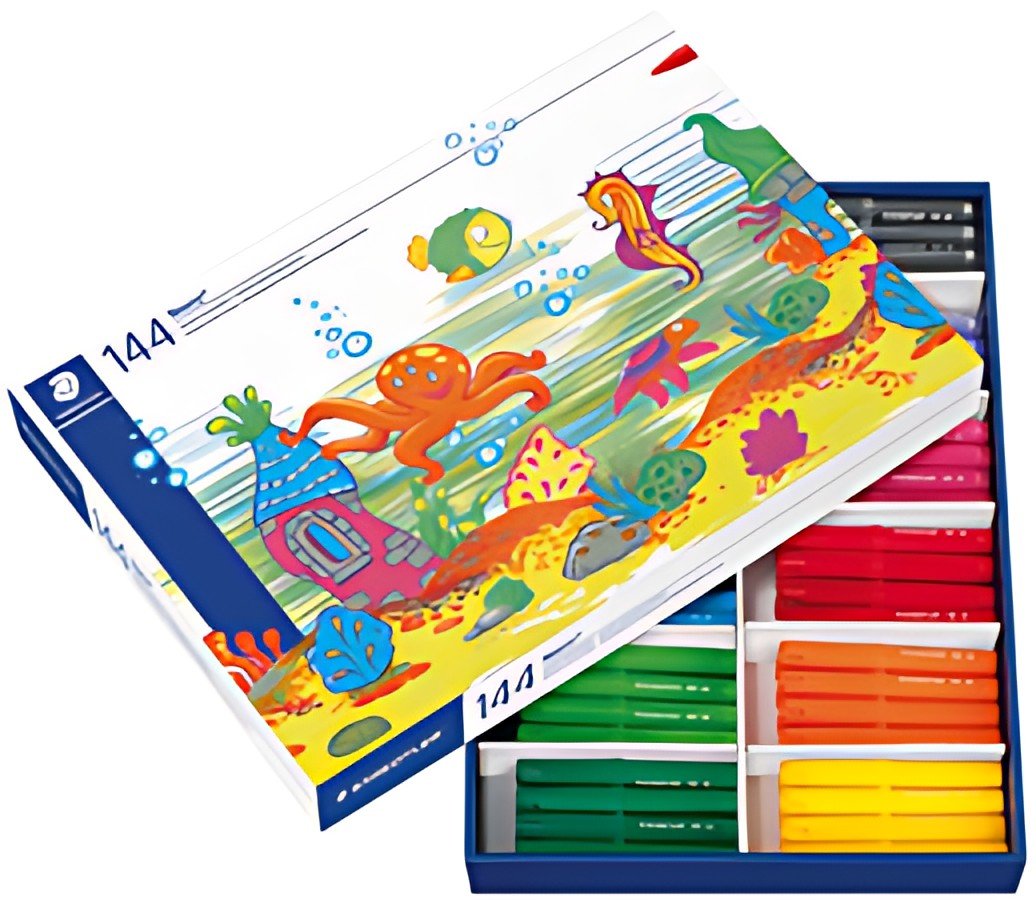 STAEDTLER Feutre de coloriage Noris jumbo, boîte de 144