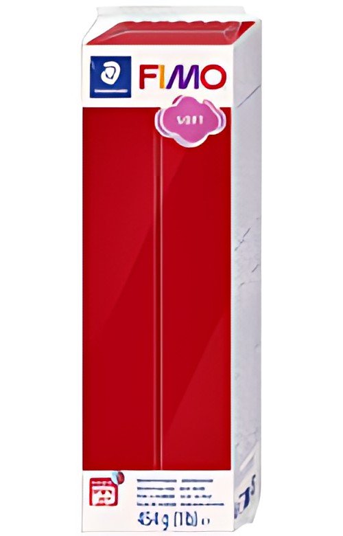 FIMO SOFT Pâte à modeler, à cuire, 454 g, rouge Noël