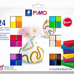 FIMO SOFT Pâte à modeler "Basic", kit de 24