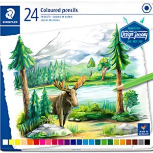 STAEDTLER Crayon couleur Design Journey, étui métal de 24