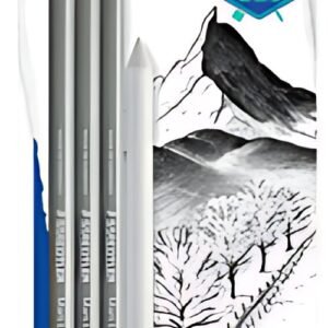 STAEDTLER Crayon fusain Mars Lumograph charcoal blister de 4
