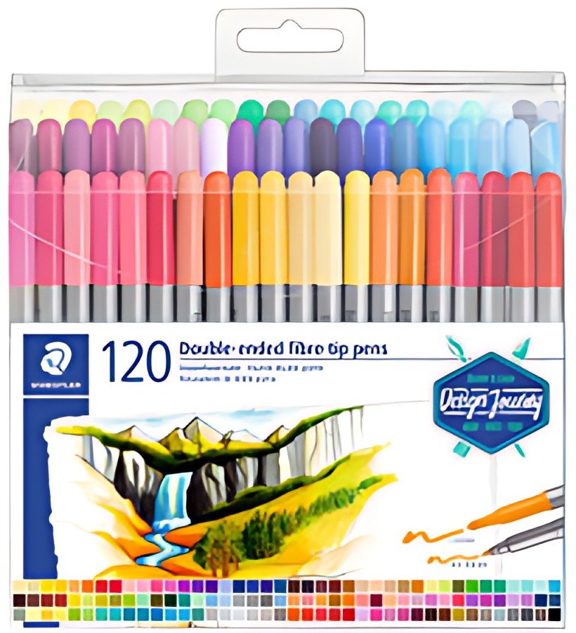 STAEDTLER Feutre double pointe Design Journey, étui de 120