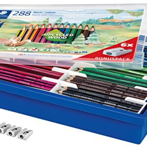 STAEDTLER Crayon de couleurs triangulaire Noris colour, 288